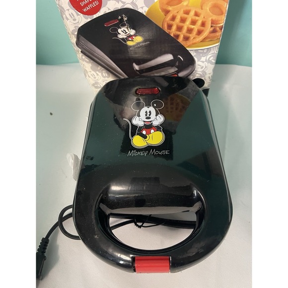 Disney Mickey Mouse‎ Belgian Waffle Maker Mickey Ears NEW! Never Used Open Box - Picture 2 of 3